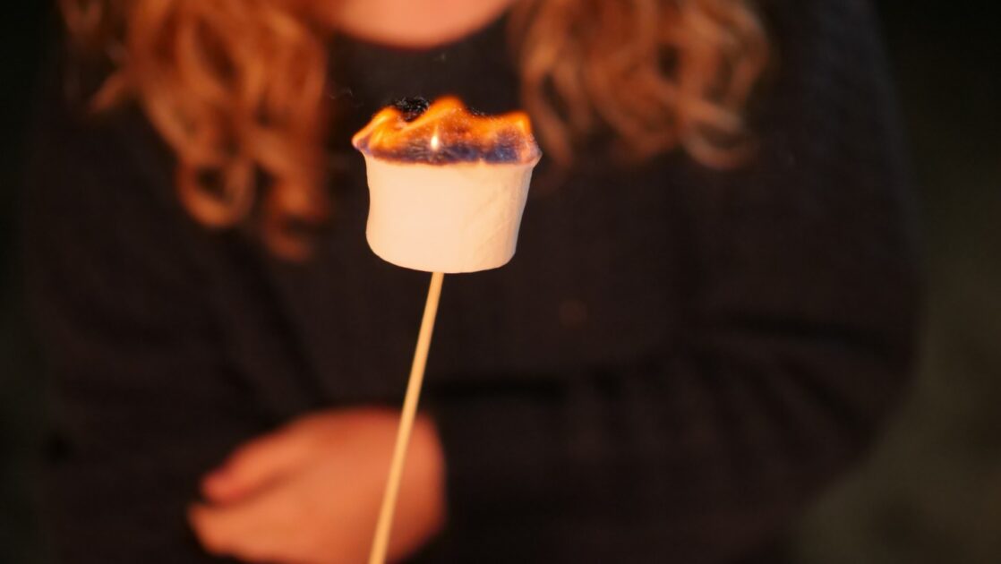 How do you make s’mores when camping?